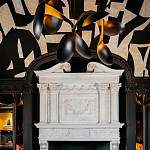 Обои ручная роспись в стиле Арт-деко Symphony Original colourway on Flint silk dupion варинант исполнения - 5 | Loft Concept в Тюмени