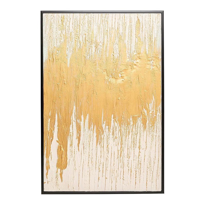 Картина Gold Abstract Глянцевое золото Бежевый в Тюмени | Loft Concept 