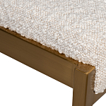 Стул барный букле бежевый с каркасом цвета матовое золото Tactility варинант исполнения - 3 | Loft Concept в Тюмени