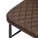 Стул с темно-коричневой обивкой из экокожи Benderson варинант исполнения - 6 | Loft Concept в Тюмени