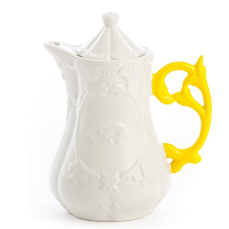 Заварочный чайник Seletti I-Teapot Yellow Белый Желтый Заварочный чайник Seletti I-Teapot Yellow Белый Желтый в Тюмени | Loft Concept