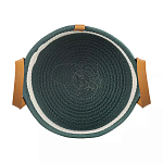 Корзина для хранения с ручками Interlacement Green  варинант исполнения - 1 | Loft Concept в Тюмени