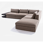 4-х местный Угловой модульный диван Zartаrn с приставным деревянным столиком варинант исполнения - 3 | Loft Concept в Тюмени