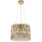 Круглая люстра с металлическими и хрустальными подвесками Bonnay Crystal Chandelier варинант исполнения - 2 | Loft Concept в Тюмени