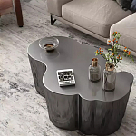 Дизайнерский журнальный стол зеркальный волнистой формы Gytep варинант исполнения - 3 | Loft Concept в Тюмени