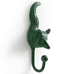 Настенный крючок лиса Fox Wall Hook Green варинант исполнения - 2 | Loft Concept в Тюмени