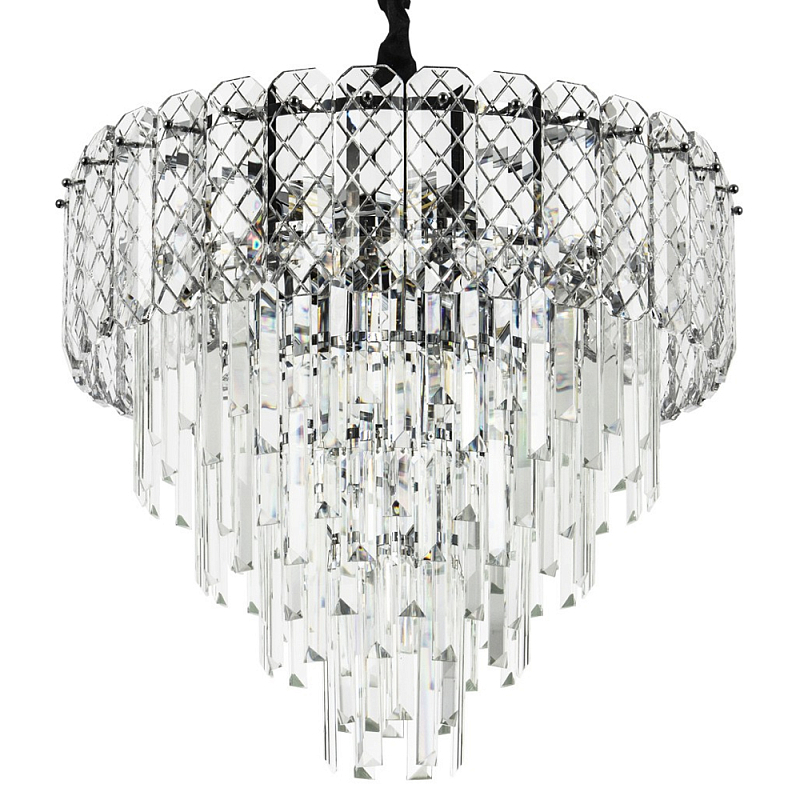 Хрустальная люстра Harmonica Crystal Chrome Chandelier 10 Хром Прозрачное Стекло Хрустальная люстра Harmonica Crystal Chrome Chandelier 10 Хром Прозрачное Стекло в Тюмени | Loft Concept