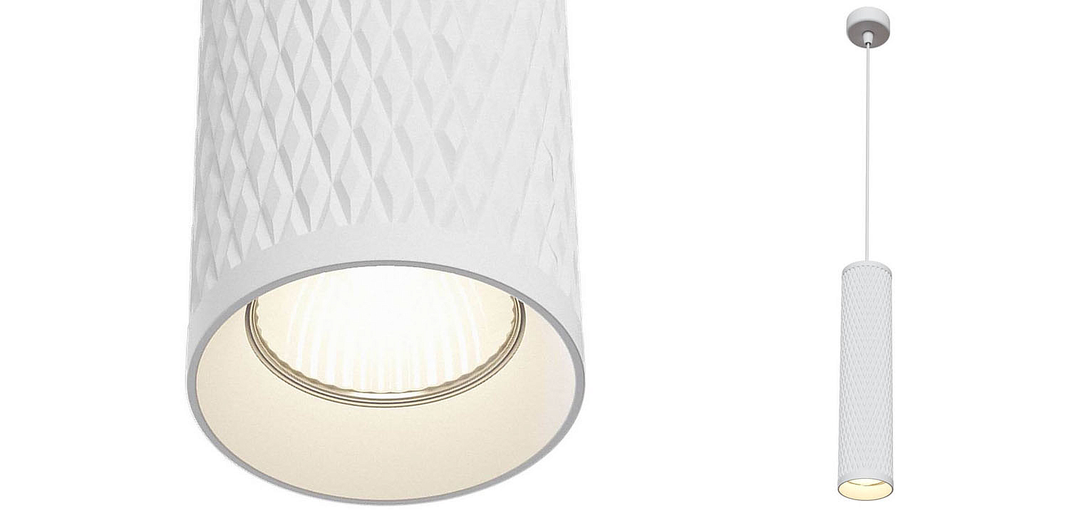 Подвесной светильник Trumpet tube white rhombus Подвесной светильник Trumpet tube white rhombus - Loft-Concept в Тюмени