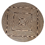 Столик журнальный круглый с полосатым узором Zebroids варинант исполнения - 7 | Loft Concept в Тюмени