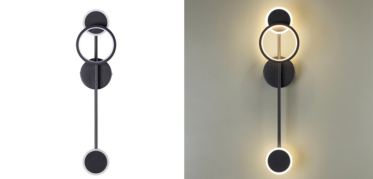 Бра Bendik Black Ring Wall lamp A Бра Bendik Black Ring Wall lamp A - Loft-Concept в Тюмени