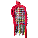 Настенный ковер разноцветный из одежды Heart варинант исполнения - 2 | Loft Concept в Тюмени