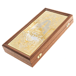 Нарды настольные из натурального камня лазурит и долерит Backgammon from Stone варинант исполнения - 6 | Loft Concept в Тюмени