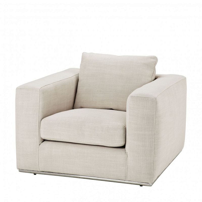 Кресло Eichholtz Chair Atlanta Молочный Нержавеющая сталь Кресло Eichholtz Chair Atlanta Молочный Нержавеющая сталь в Тюмени | Loft Concept