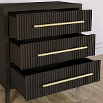 Комод Primo с 3 выдвижными ящиками Темный орех варинант исполнения - 6 | Loft Concept в Тюмени