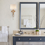 Бра с цветочным основанием и тканевым абажуром Tugella Flower Lamp варинант исполнения - 3 | Loft Concept в Тюмени