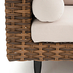 Трехместный садовый диван из плетеного пластика Matteo варинант исполнения - 4 | Loft Concept в Тюмени