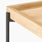 Журнальный стол с прямоугольной деревянной столешницей Urban Style Space варинант исполнения - 2 | Loft Concept в Тюмени