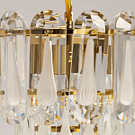 Люстра многоярусная с овальными прозрачными подвесками 28 см Harmonica варинант исполнения - 6 | Loft Concept в Тюмени