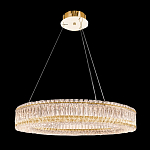 Люстра подвесная круглая из прозрачного хрусталя с золотым корпусом Selfsufficient варинант исполнения - 9 | Loft Concept в Тюмени