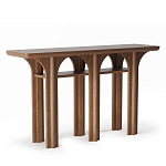 Консоль деревянная с арочным основанием Arch Passage варинант исполнения - 1 | Loft Concept в Тюмени