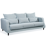 Диван Seldon с мягкими подушками голубое букле варинант исполнения - 1 | Loft Concept в Тюмени