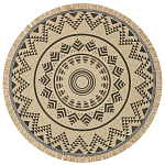 Ковер круглый из комбинированного состава Fantasy варинант исполнения - 1 | Loft Concept в Тюмени