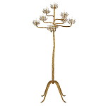 Торшер золотой в виде растения Golden Flower Glade варинант исполнения - 2 | Loft Concept в Тюмени