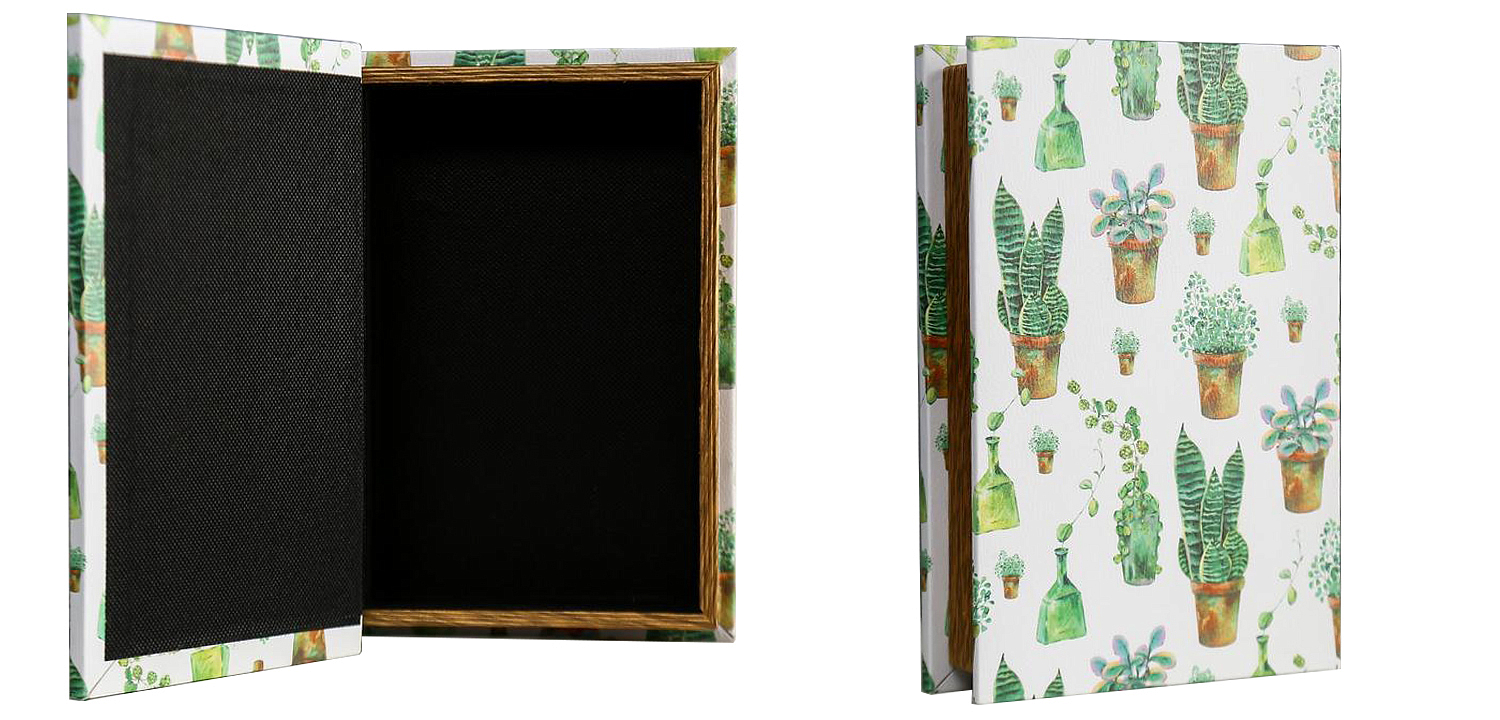 Шкатулка-книга Succulents Mirror Book Box Шкатулка-книга Succulents Mirror Book Box - Loft-Concept в Тюмени
