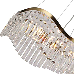 Люстра подвесная волнистой формы с хрустальными подвесками Ludivine Lighting варинант исполнения - 3 | Loft Concept в Тюмени