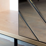 Шкаф с 2-мя зеркальными дверцами Serena Mirror Cabinet варинант исполнения - 4 | Loft Concept в Тюмени