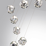 Люстра каскадня с 12-ю прозрачными шарообразными плафонами Bubbles Bocci варинант исполнения - 3 | Loft Concept в Тюмени