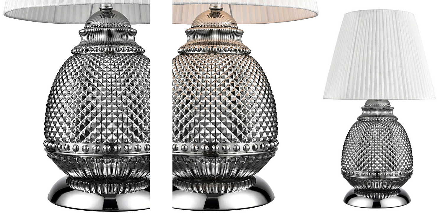 Настольная лампа Gloria Chrome Table Lamp Настольная лампа Gloria Chrome Table Lamp - Loft-Concept в Тюмени