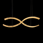 Люстра волнистой формы с фактурным хрустальным плафоном Light Delight варинант исполнения - 1 | Loft Concept в Тюмени