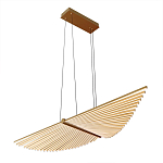 Люстра в виде распахнутых крыльев из тонких металлических планок Flight of Freedom варинант исполнения - 3 | Loft Concept в Тюмени