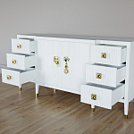 Большой Комод-буфет Elsa Dreams White с ящиками варинант исполнения - 6 | Loft Concept в Тюмени