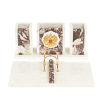Настольный письменный набор из мрамора и креноида с гербом России Marble Accessory варинант исполнения - 1 | Loft Concept в Тюмени