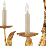 Люстра золотая с декором в виде перьев Bunch of Feathers варинант исполнения - 1 | Loft Concept в Тюмени