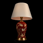 Настольная лампа бордовая с изображением птиц Slip Away варинант исполнения - 4 | Loft Concept в Тюмени