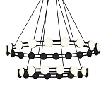 Люстра двухъярусная с круглыми светодиодными источниками света Maxine Light варинант исполнения - 2 | Loft Concept в Тюмени