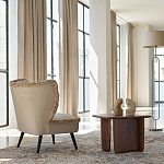 Кресло с декором бахрома Linen Fringe Chair Beige варинант исполнения - 8 | Loft Concept в Тюмени