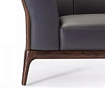 Кресло большое c каркасом из массива дерева Walnut Armchair варинант исполнения - 3 | Loft Concept в Тюмени