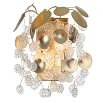 Бра с декоративными подвесками из прозрачного стекла в форме монеток FAIRYTREE Light варинант исполнения - 2 | Loft Concept в Тюмени