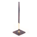 Ручка шариковая на подставке из натурального камня Обсидиан Stone Pens варинант исполнения - 2 | Loft Concept в Тюмени