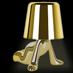 Настольная лампа фигурная цвета золото с гладким абажуром Высота 17 см Sophia варинант исполнения - 1 | Loft Concept в Тюмени