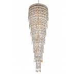 Люстра многоярусная каскадная с хрустальными подвесками Roul Crystal Light варинант исполнения - 6 | Loft Concept в Тюмени