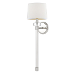 Бра с белым абажуром в форме конуса и прозрачным декоративным кольцом Quoizel варинант исполнения - 5 | Loft Concept в Тюмени