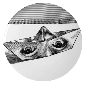 Декоративная тарелка Fornasetti 30.CR.BW.R01-293