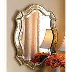 Зеркало настенное овальное в раме цвета шампань Mirror Splashes варинант исполнения - 1 | Loft Concept в Тюмени