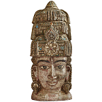 Арт-объект на стену Маска из массива акации Acacia Mask варинант исполнения - 4 | Loft Concept в Тюмени