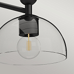 Люстра с 3-мя прозрачными полусферическими плафонами из стекла Alora Mood варинант исполнения - 8 | Loft Concept в Тюмени